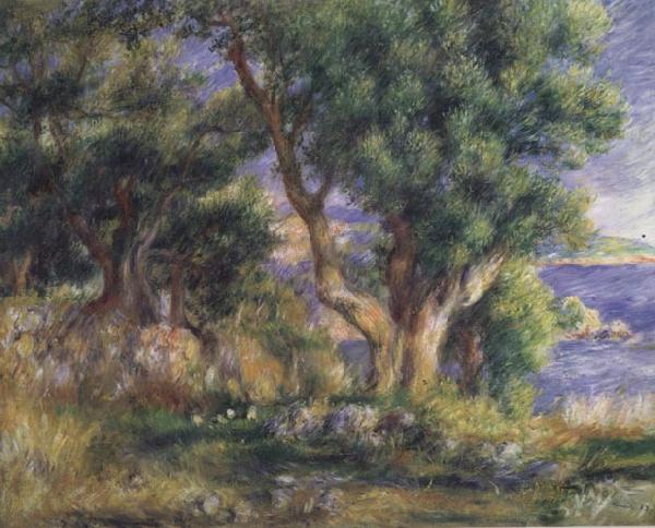 Pierre Renoir Landscape on the Coast near Menton Sweden oil painting art